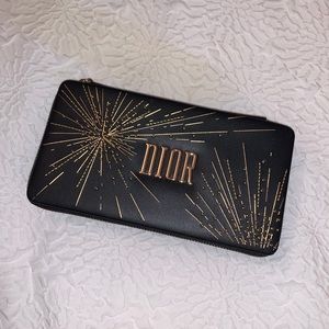 Dior — Black Logo makeup/toiletry box